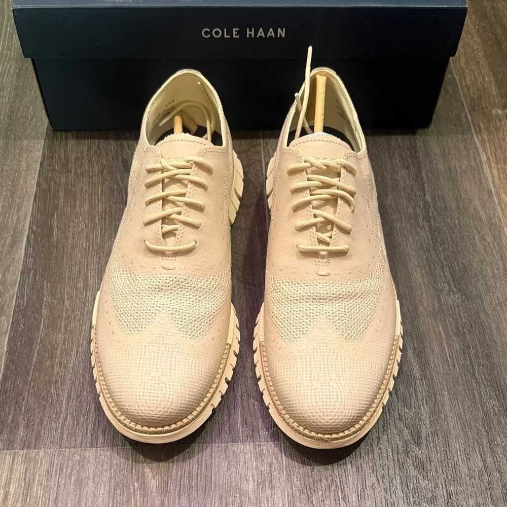 Cole Haan Men's zerogrand remastered embrostitch wingtip Oxford Sz 8.5